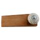 White Embossed Ceramic Crackle Wooden Door Stopper